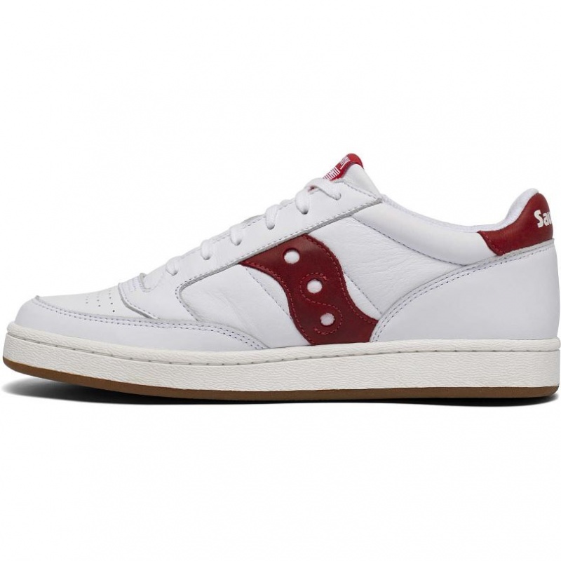 Men's Saucony Jazz Court Sneakers White / Red | CANADA FHNPWLV