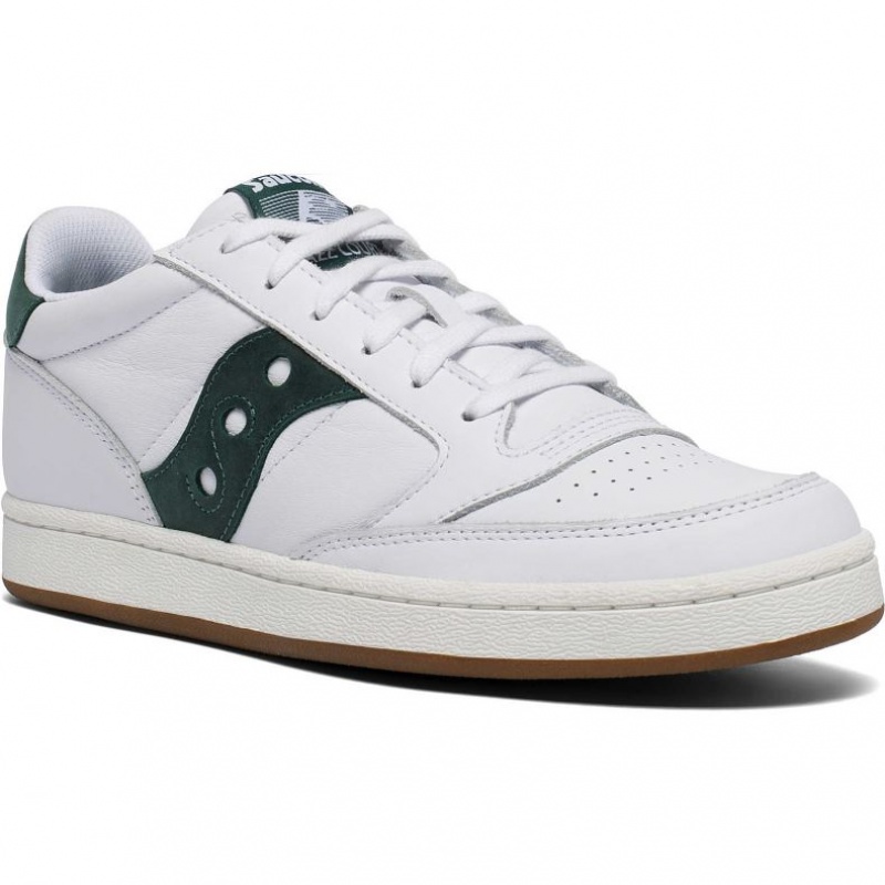 Men's Saucony Jazz Court Sneakers White / Green | CANADA GJNFPIR