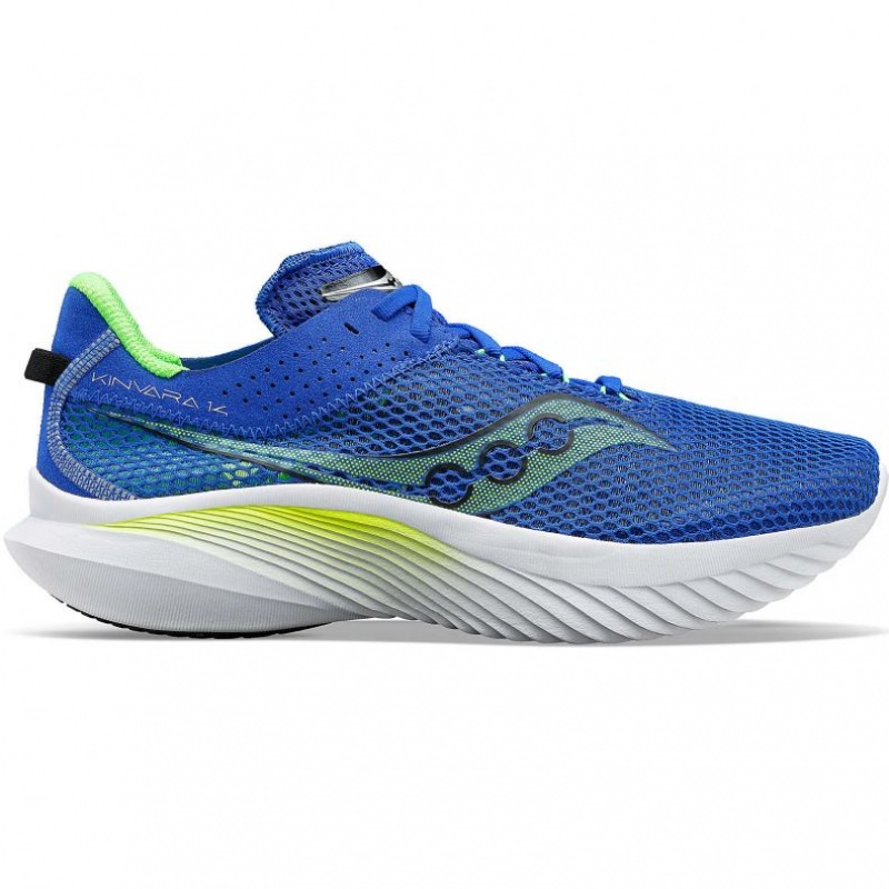 Men\'s Saucony Kinvara 14 Running Shoes Blue | CANADA KWHSIMP