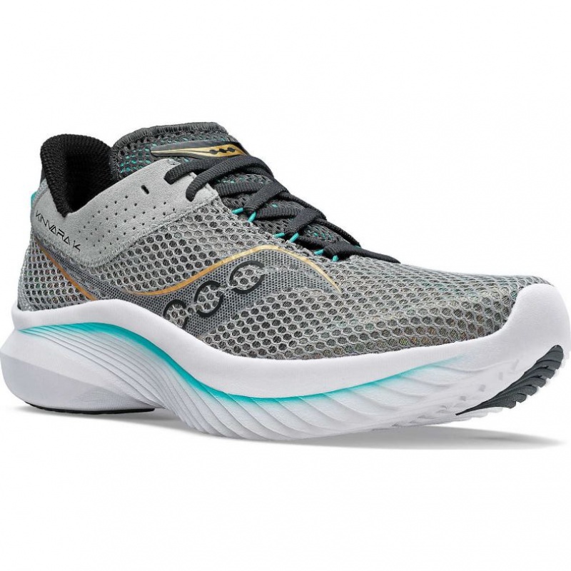 Men's Saucony Kinvara 14 Running Shoes Grey | CANADA DAKRZFU