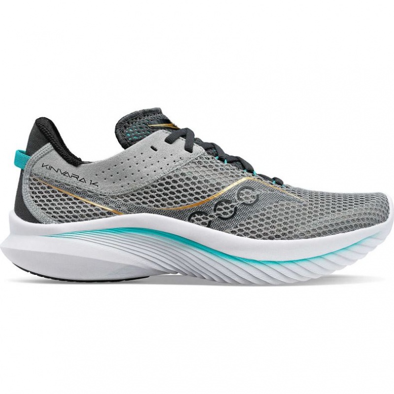 Men\'s Saucony Kinvara 14 Running Shoes Grey | CANADA DAKRZFU