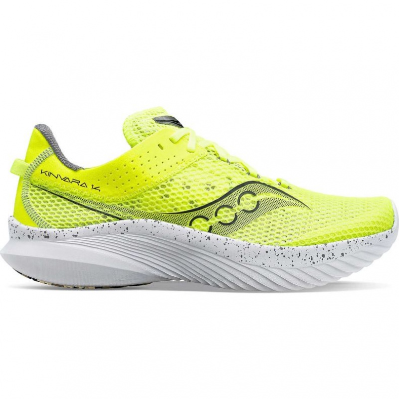 Men\'s Saucony Kinvara 14 Running Shoes Green | CANADA GVJKPML