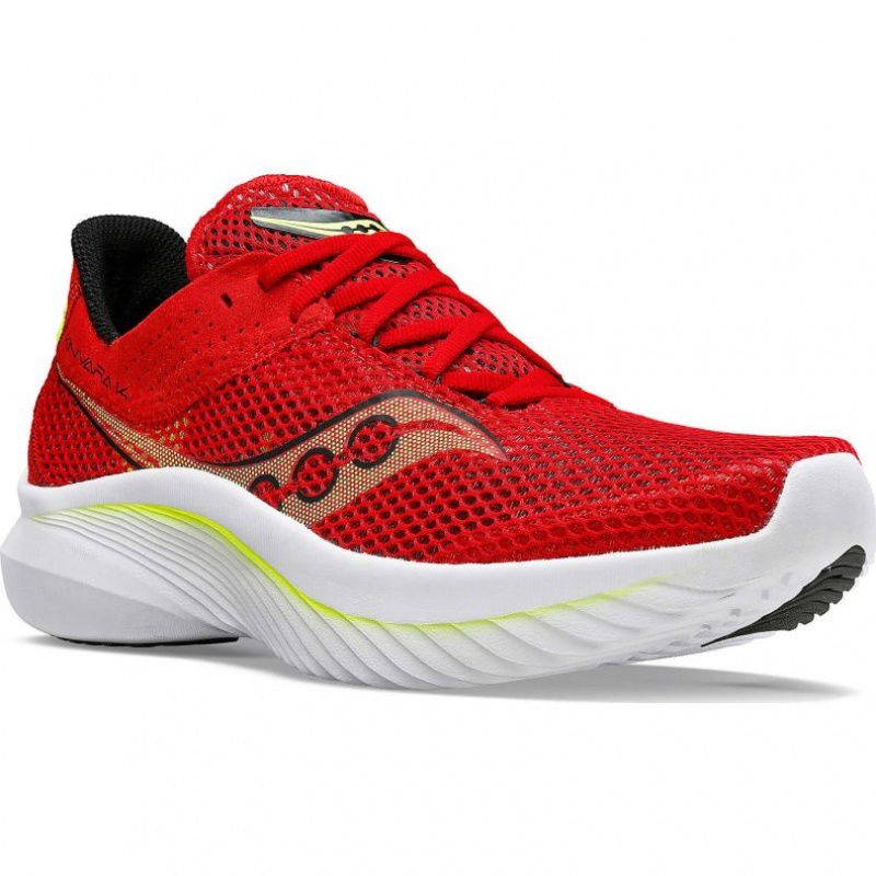 Men's Saucony Kinvara 14 Running Shoes Red | CANADA VBQIHGX