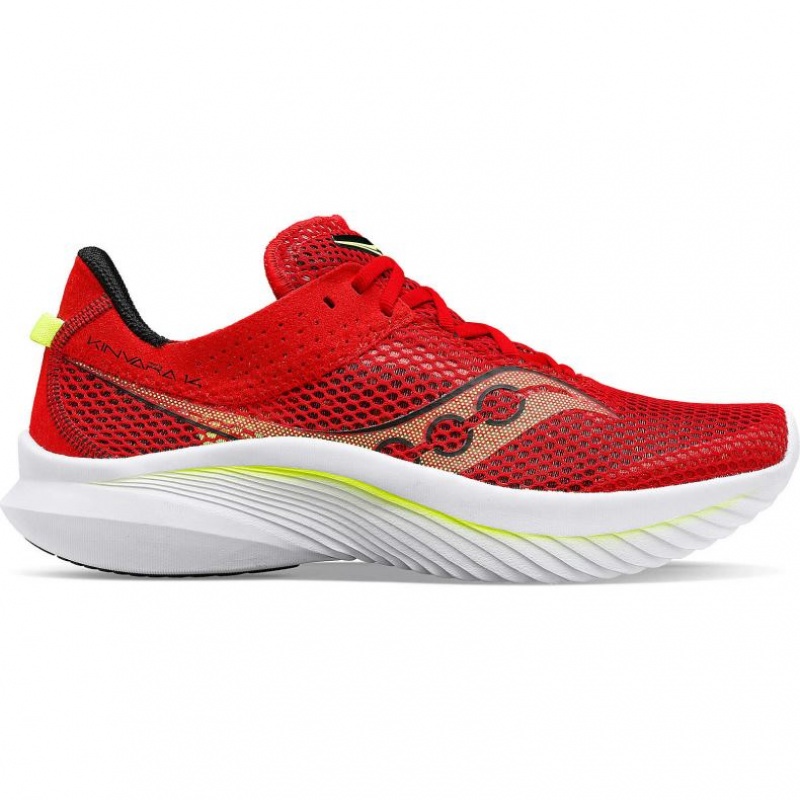 Men\'s Saucony Kinvara 14 Running Shoes Red | CANADA VBQIHGX