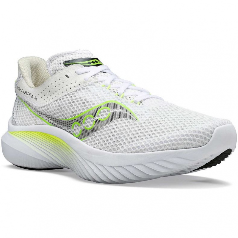 Men's Saucony Kinvara 14 Running Shoes White | CANADA CKXJLAE