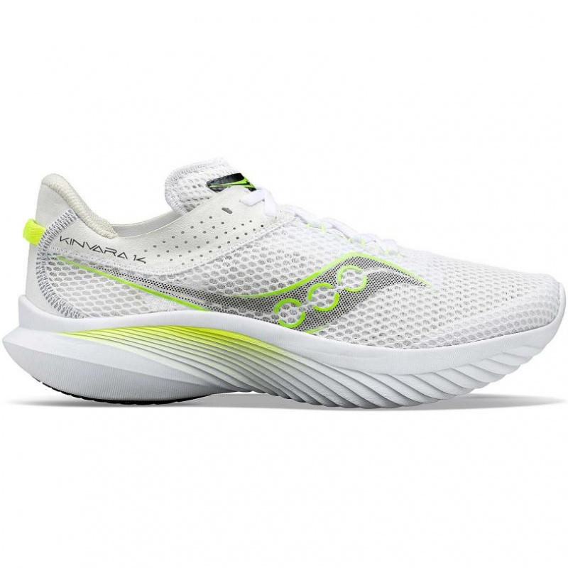 Men\'s Saucony Kinvara 14 Running Shoes White | CANADA CKXJLAE