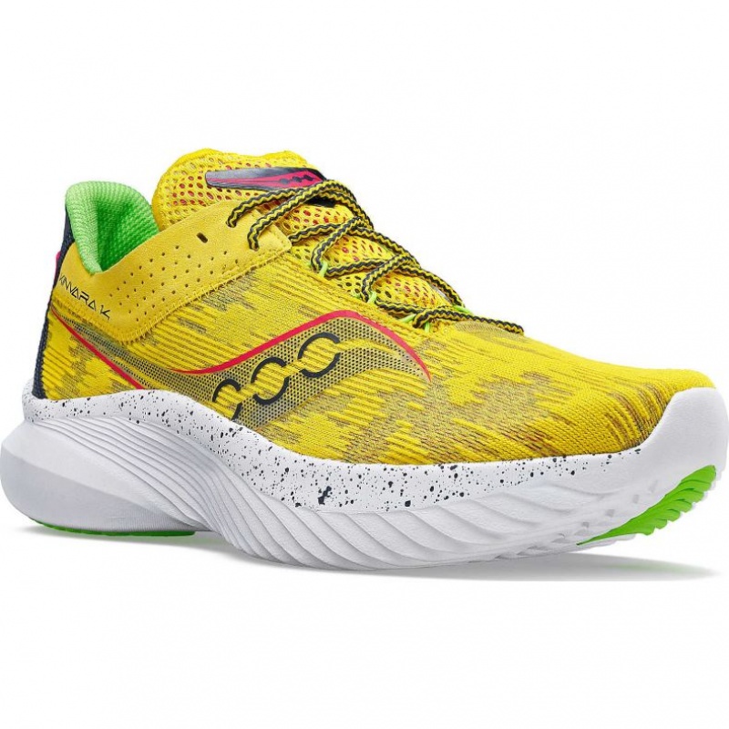 Men's Saucony Kinvara 14 Running Shoes Yellow | CANADA LSOUJYQ