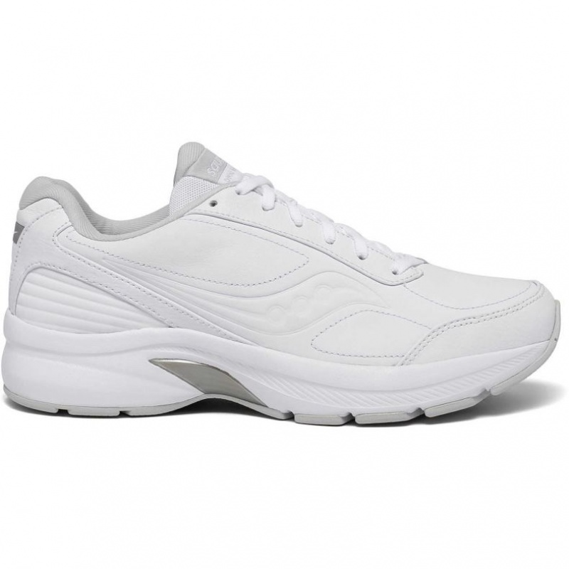 Men\'s Saucony Omni Walker 3 Wide Running Shoes White | CANADA REKGIXT