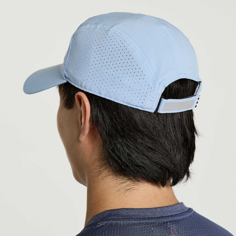 Men's Saucony Outpace Hat Blue | CANADA RSJCXBQ