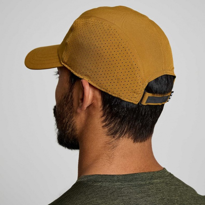 Men's Saucony Outpace Hat Brown | CANADA JHWPGKF