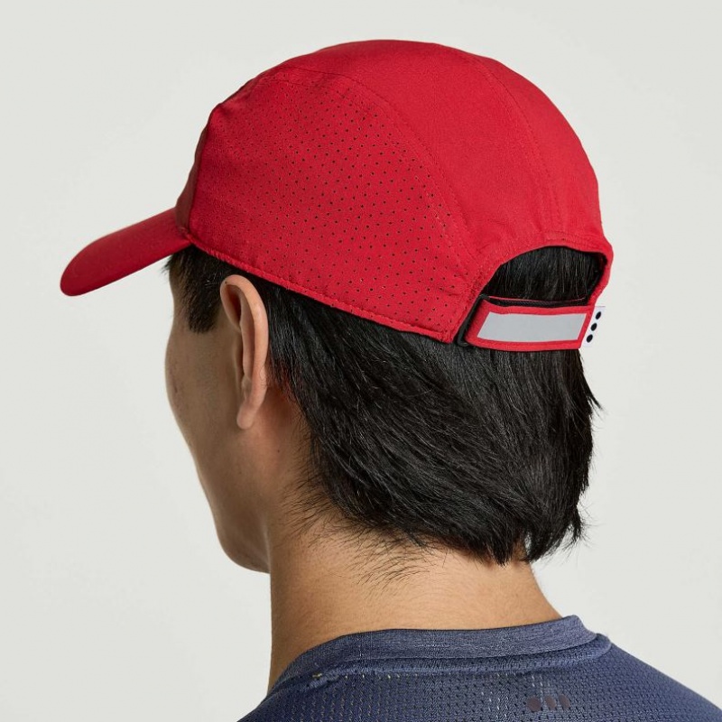 Men's Saucony Outpace Hat Red | CANADA DPOYCNE