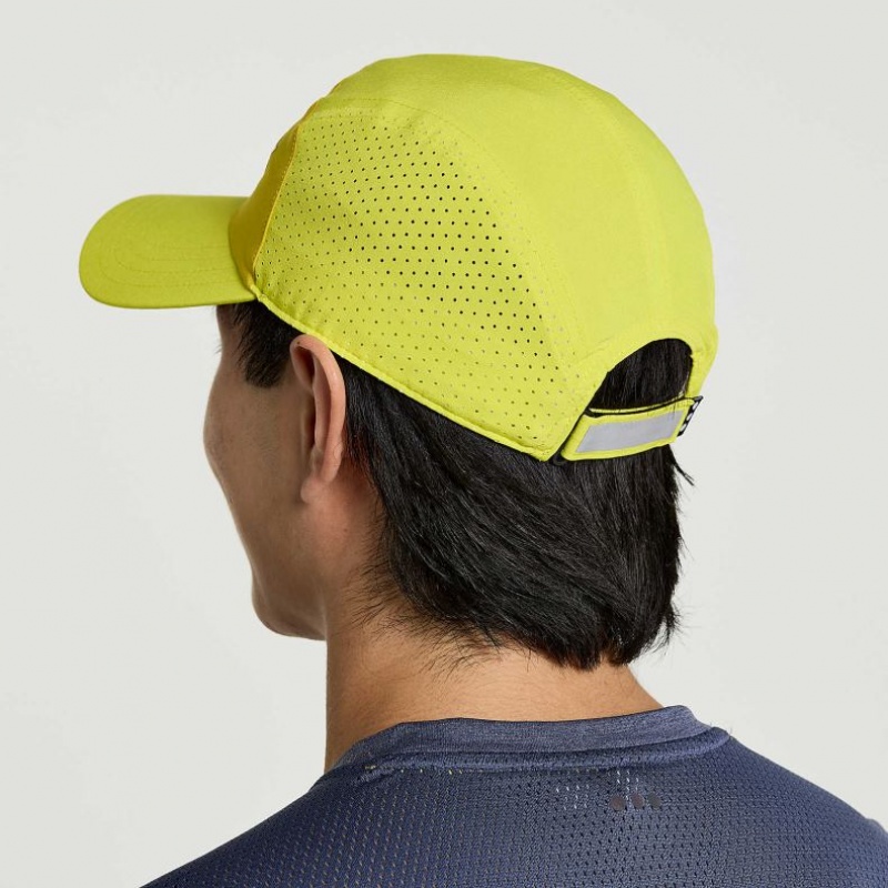 Men's Saucony Outpace Hat Yellow | CANADA RUQCWGP