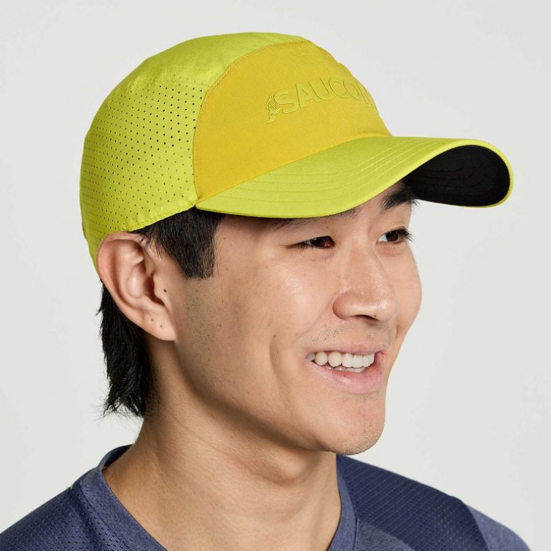 Men\'s Saucony Outpace Hat Yellow | CANADA RUQCWGP