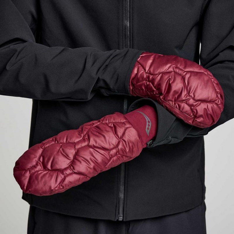 Men\'s Saucony Oysterpuff Mitt Burgundy | CANADA JAIKSRQ