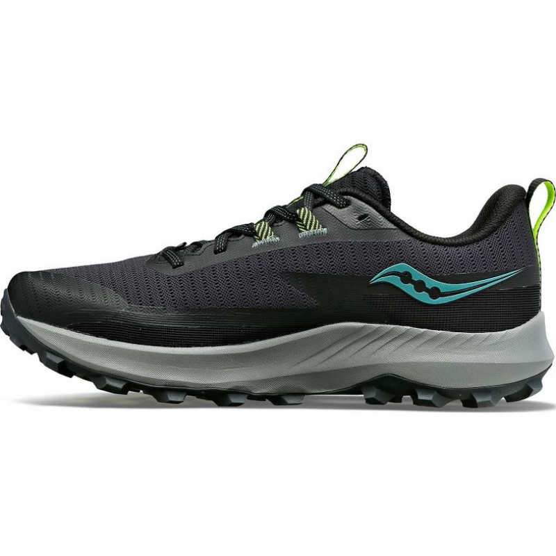 Men's Saucony Peregrine 13 Trail Running Shoes Black | CANADA ABDCTEY