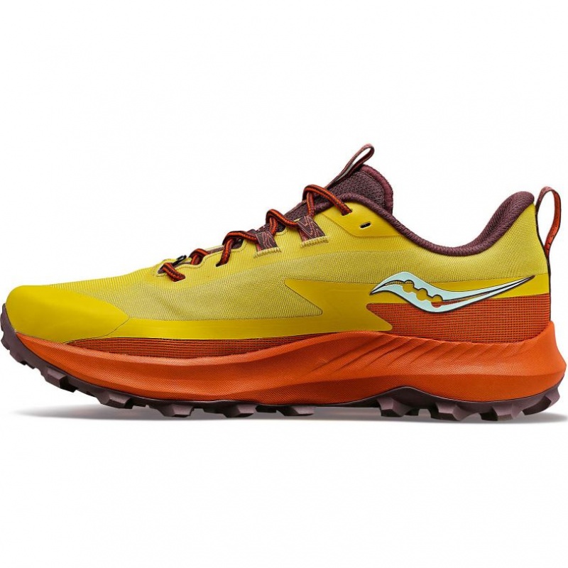 Men's Saucony Peregrine 13 Trail Running Shoes Yellow / Orange | CANADA EQOAWCB