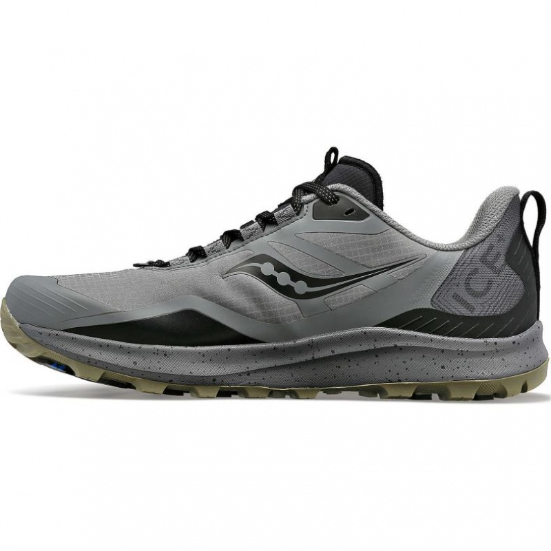 Men's Saucony Peregrine ICE+ 3 Trail Running Shoes Grey | CANADA ILSQPZX