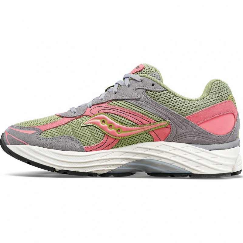 Men's Saucony ProGrid Omni 9 Premium Sneakers Grey / Green / Pink | CANADA WSYCQEL