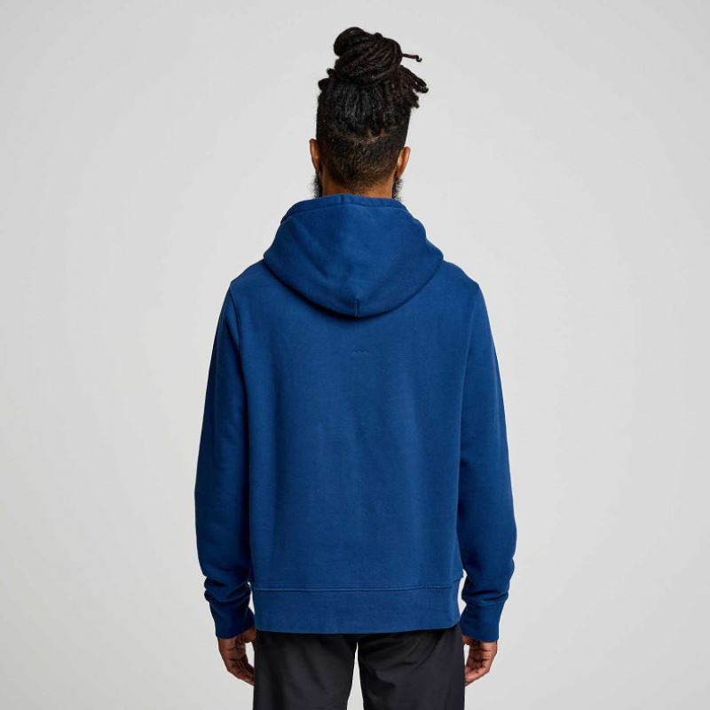 Men's Saucony Recovery Hoodie Indigo | CANADA VNOTKBW