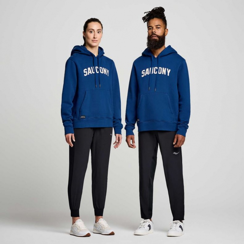 Men's Saucony Recovery Hoodie Indigo | CANADA VNOTKBW