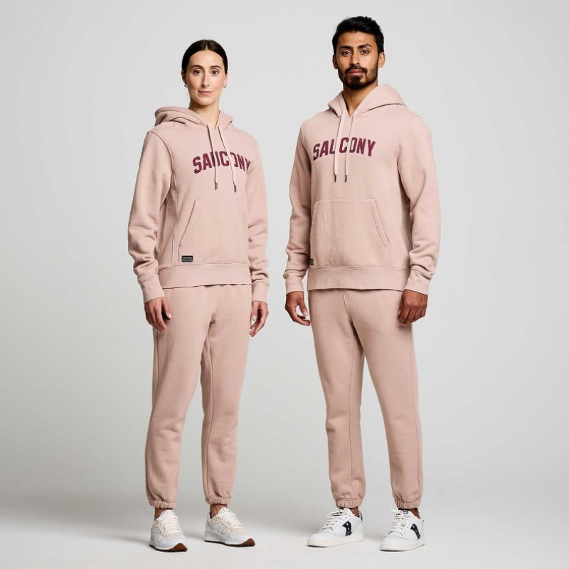 Men's Saucony Recovery Hoodie Pink | CANADA DBLAGCO