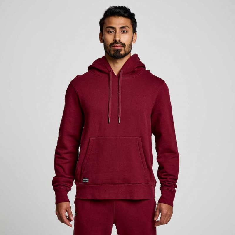 Men\'s Saucony Recovery Hoodie Red | CANADA JZRPQFL