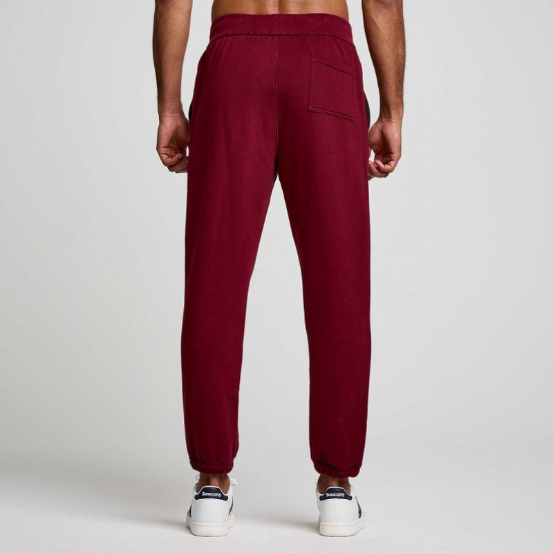 Men's Saucony Recovery Jogger Burgundy | CANADA ZGOTYEQ