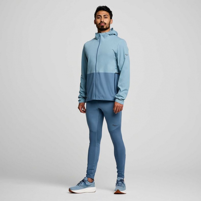 Men's Saucony Runshield Jacket Blue | CANADA EOMQGHT