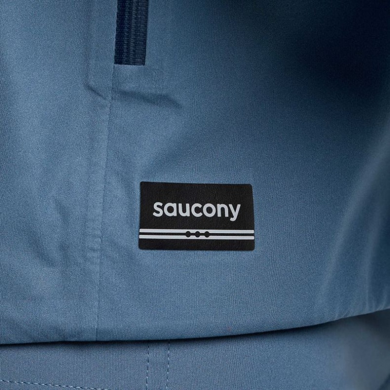 Men's Saucony Runshield Jacket Blue | CANADA EOMQGHT