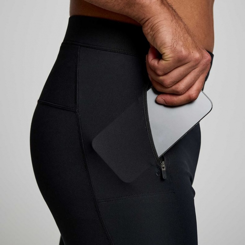 Men's Saucony Runshield Tight Black | CANADA CJRLSBO