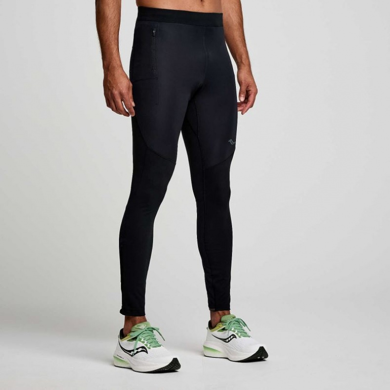 Men\'s Saucony Runshield Tight Black | CANADA CJRLSBO