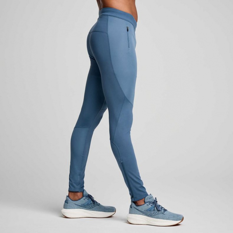 Men's Saucony Runshield Tight Blue | CANADA QZAKDYC