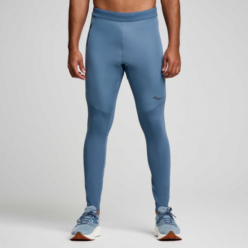 Men\'s Saucony Runshield Tight Blue | CANADA QZAKDYC