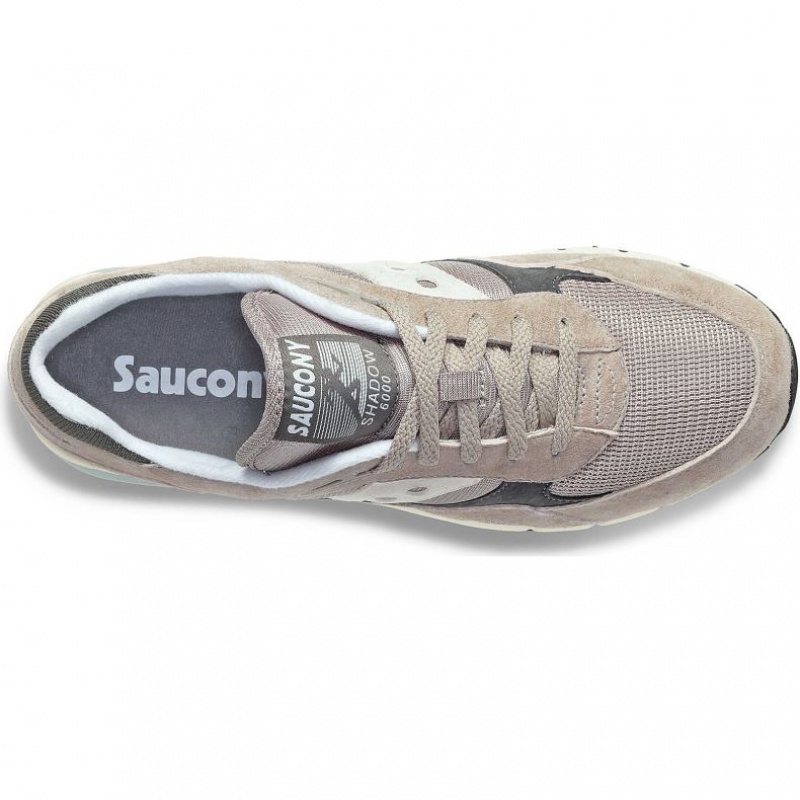 Men's Saucony Shadow 6000 Sneakers Beige | CANADA ZQAEXBL