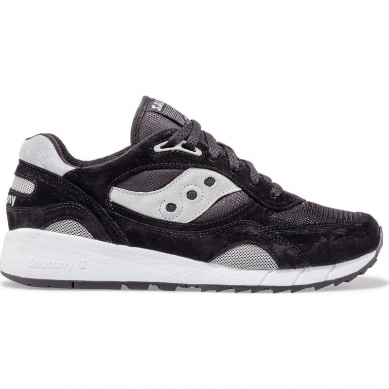 Men\'s Saucony Shadow 6000 Sneakers Black / Silver | CANADA NTRGZVP