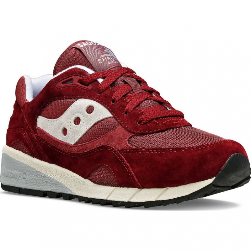 Men's Saucony Shadow 6000 Sneakers Burgundy | CANADA TBMQFXS