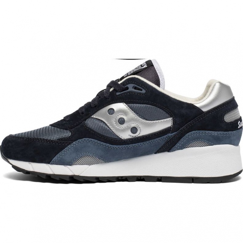 Men's Saucony Shadow 6000 Sneakers Navy / Silver | CANADA LWVPQZF