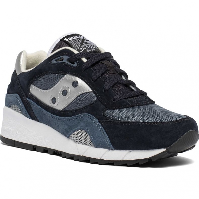 Men's Saucony Shadow 6000 Sneakers Navy / Silver | CANADA LWVPQZF