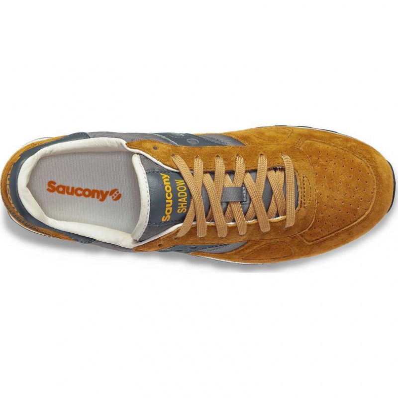 Men's Saucony Shadow Original Premium Sneakers Brown / Grey | CANADA XLURVAZ