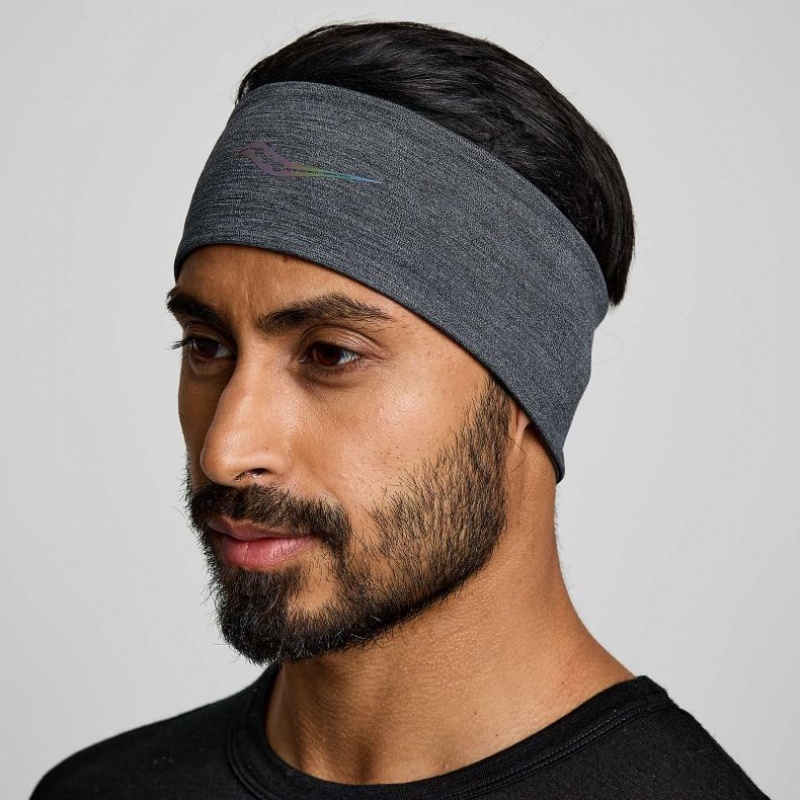 Men\'s Saucony Solstice Headband Black | CANADA XPARZTJ