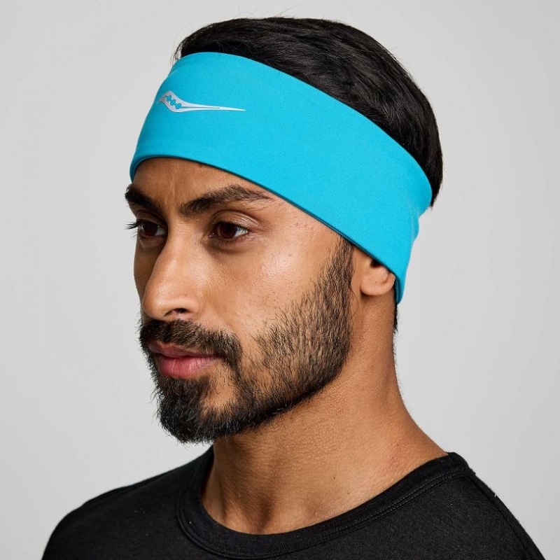 Men\'s Saucony Solstice Headband Turquoise | CANADA TFUXEZH