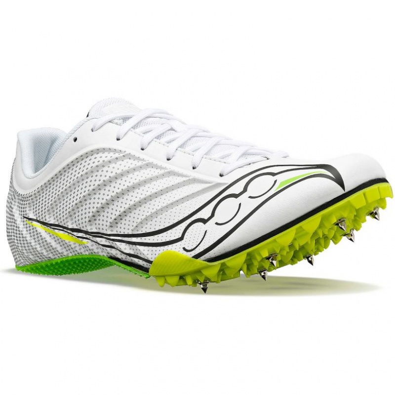 Men's Saucony Spitfire 5 Spikes White | CANADA EOZLRVF