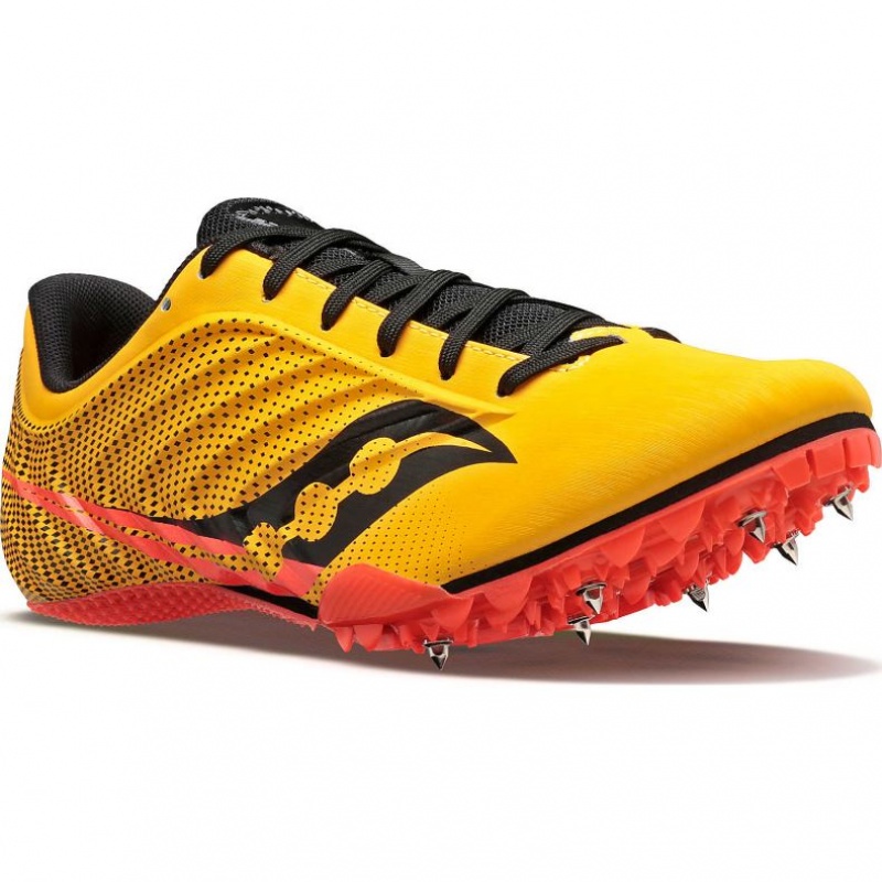 Men's Saucony Spitfire 5 Spikes Yellow | CANADA ATOLBCV