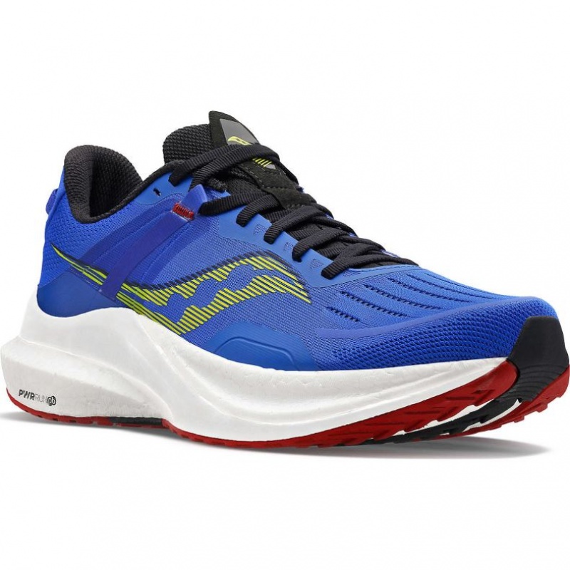 Men's Saucony Tempus Running Shoes Blue | CANADA ENORXMJ