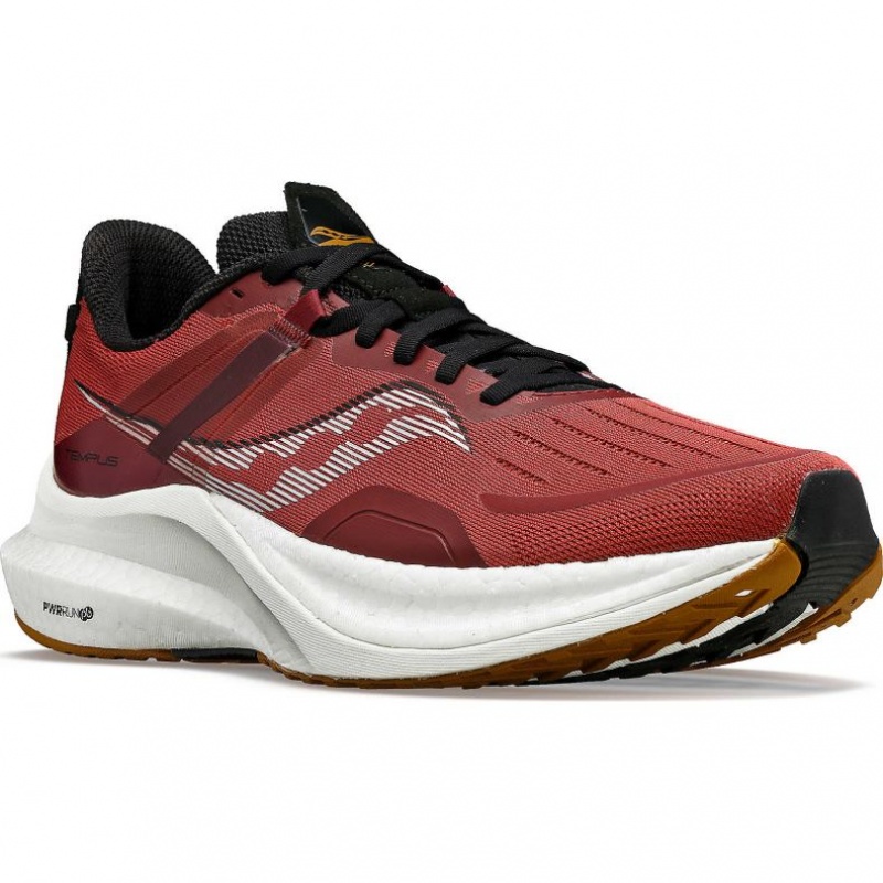 Men's Saucony Tempus Running Shoes Red | CANADA XEKIFOH