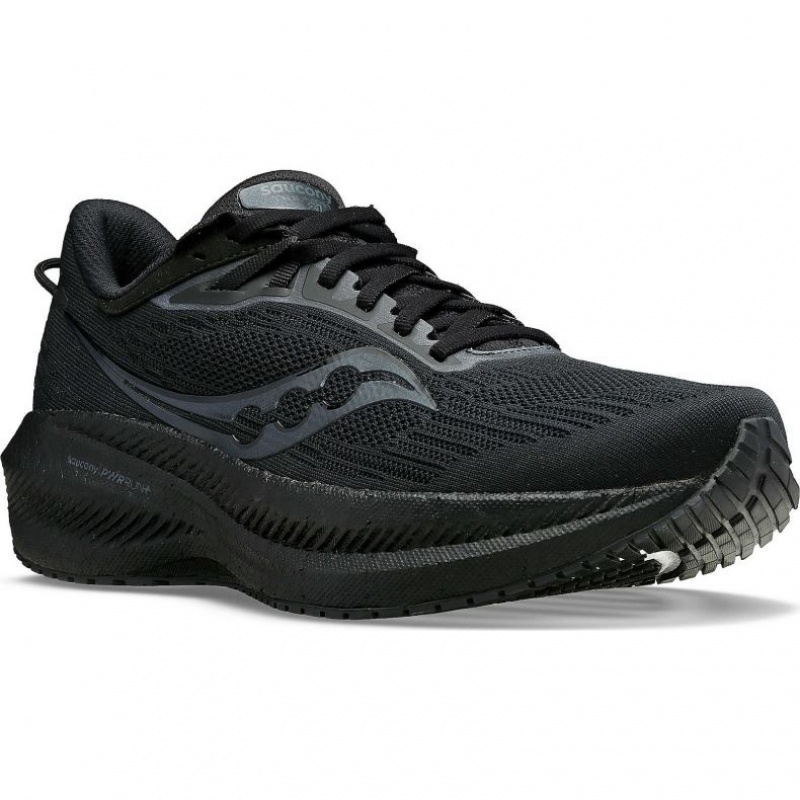 Men's Saucony Triumph 21 Running Shoes Black | CANADA KCAPYHV