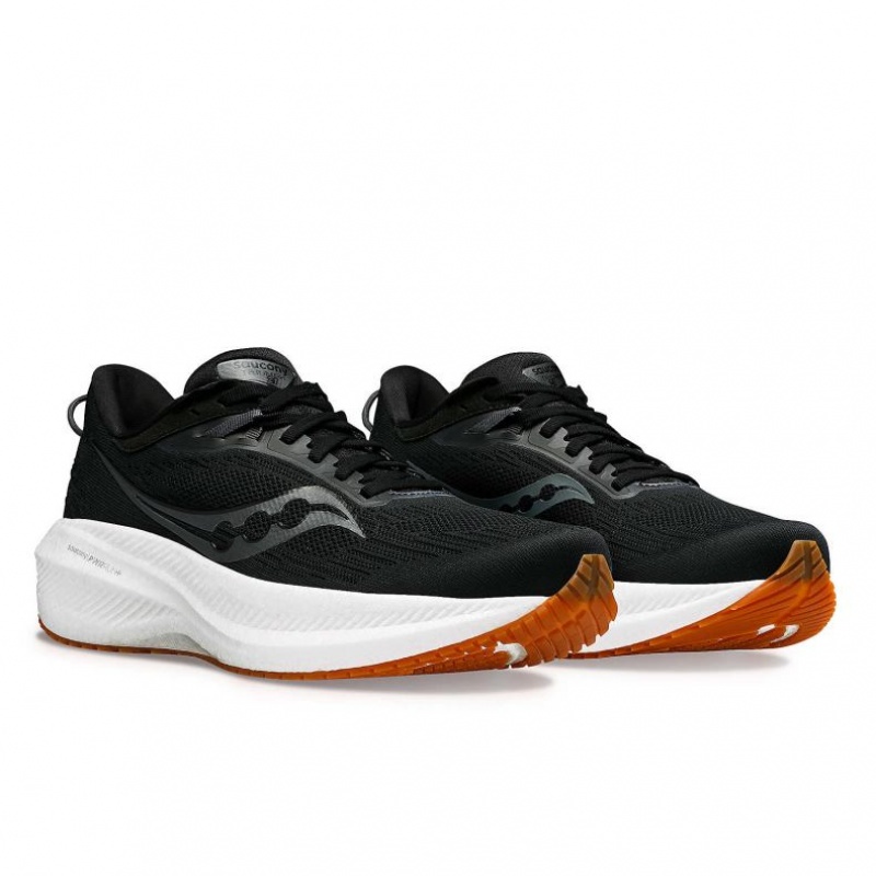 Men's Saucony Triumph 21 Running Shoes Black | CANADA GSLNRCF