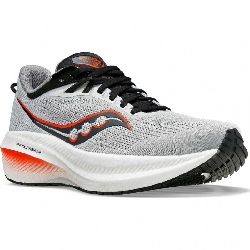 Men's Saucony Triumph 21 Running Shoes Grey | CANADA UBGIMTE