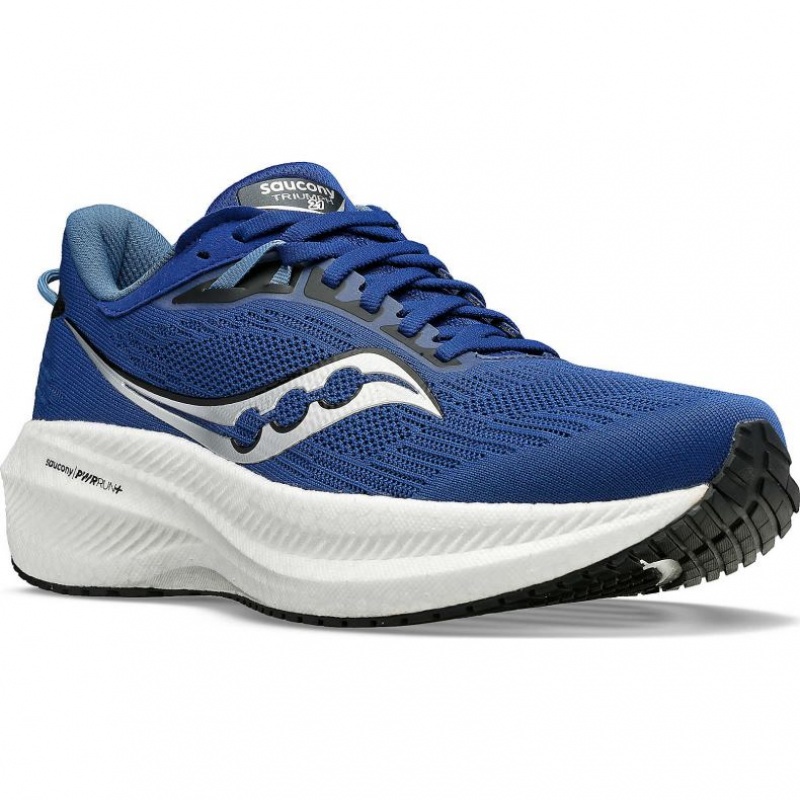 Men's Saucony Triumph 21 Running Shoes Indigo | CANADA RBTXWEH