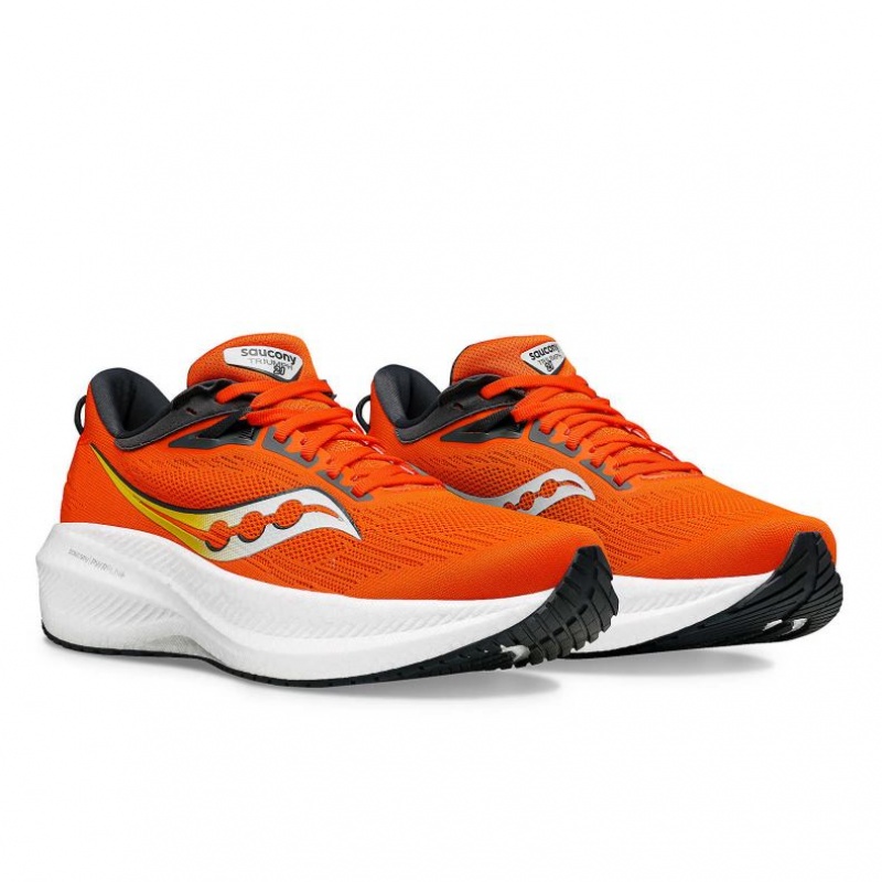 Men's Saucony Triumph 21 Running Shoes Orange | CANADA PWNMCDU